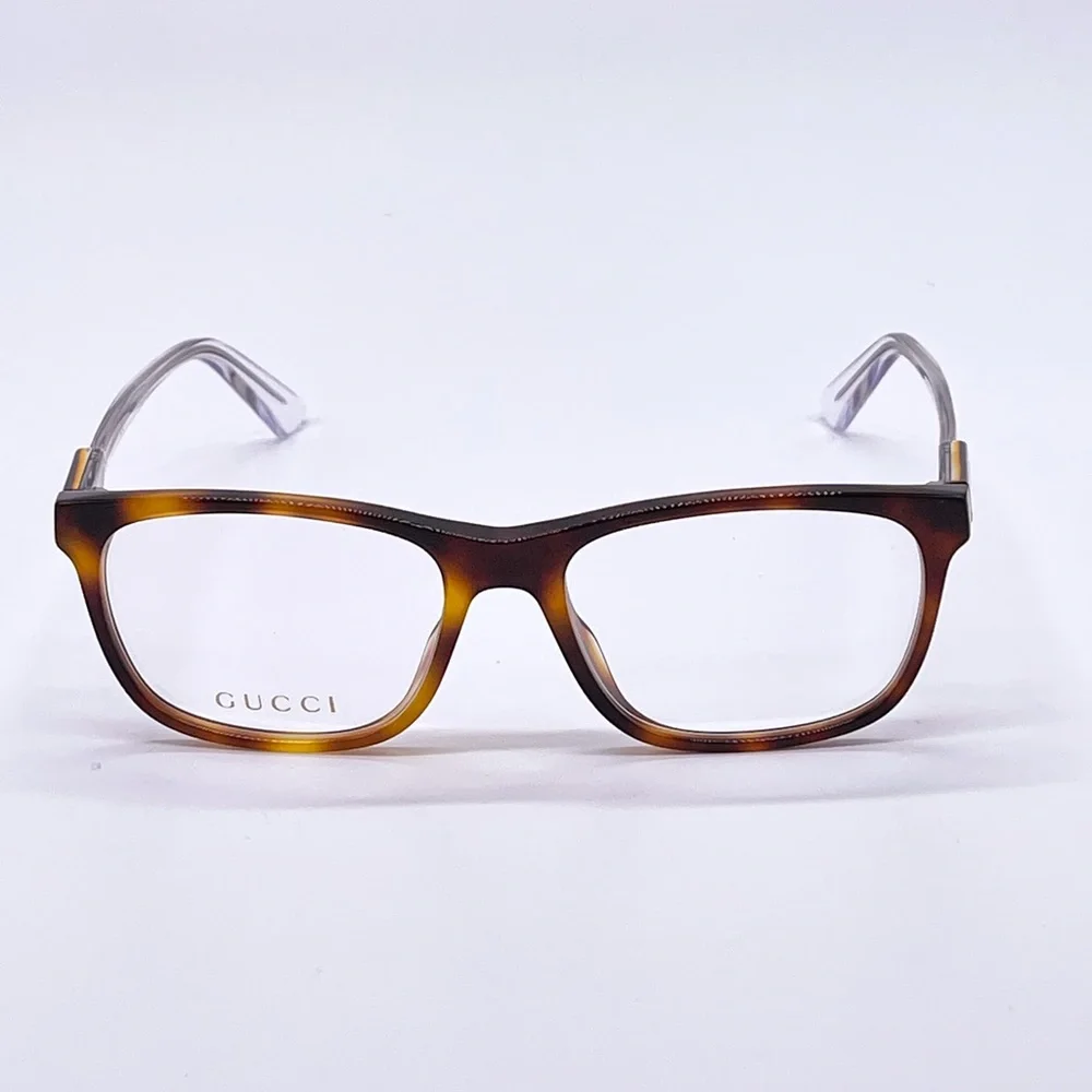 NEW GUCCI GG0490O 003 EYEGLASSES GUCCI GG04900 HAVANA CLEAR - Picture 2 of 11